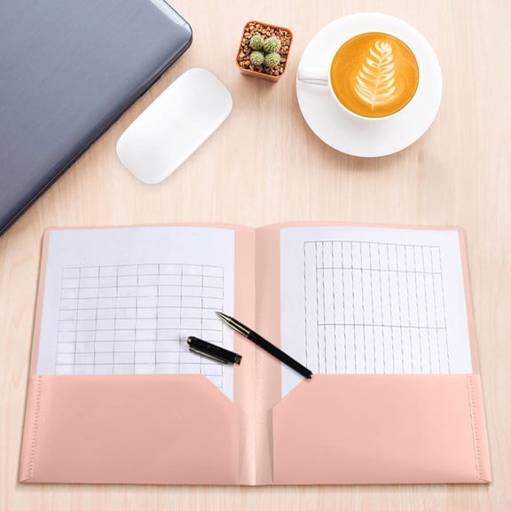 Plastic Folders With Pockets, Wuztai Heavy Duty Pocket Folders Letter Size, Durable File Folders For Documents Office School Water Resistant