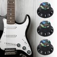 thumbnail image 1 of Fdit Durable To Use Great Workmanship Guitar Accessory, Easy To Install High Gloss Guitar Control Knob, Musical Instrument Accessories Electric Guitars For Home Bass, 1 of 8