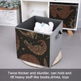 thumbnail image 5 of Set of 6 Collapsible Oxford Fabric Storage Cubes with Handles, Foldable Closet Organizer Bins for Clothes, Toys, Shelves, Home & Kitchen Pirate Bohemian Rock, 5 of 7