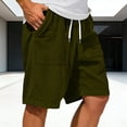 thumbnail image 2 of Horkkom Shorts Men Elastic Waist Drawstring Shorts Casual Summer Gym Workout Shorts with Pockets S, 2 of 7