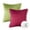 Red & Green, variant on Phantoscope Christmas holiday Decorative Throw Pillow Set, Pom Pom Velvet Series Covers with inserts, 18" x 18", Red and Green, 2 Pack