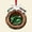 Green, variant on Kumdkd Acrylic Christmas Ornaments - 1 Pack Sleeping Dragon in Log Decor with Snow Holly, Festive Hanging for Tree Holiday Lovers