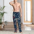 thumbnail image 2 of Sikiie Merry Christmas Mens Pajama Pants Sleep & Lounge Pants, PJ Bottoms With elastic waistb and Pockets X-Large, 2 of 6