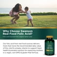 thumbnail image 5 of Swanson Real Food Folic Acid 1,000 mcg 100 Veg Caps 2 Pack, 5 of 7