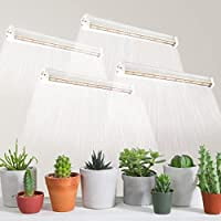 

Plant Grow Light Strips 204 LED-Bulbs 5000K White Full Spectrum Grow Light Strips for Indoor Plants Succulents Seeds Starting Greenhouse End-to-End Connection (4x10W 200W Equivalent)()