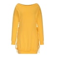 thumbnail image 4 of YanHoo Women's Summer Sexy Dresses Off The Shoulder Long Sleeve Dress Loose Party Dress, 4 of 6