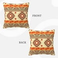 thumbnail image 3 of ZICANCN Vintage Southwestern Native Aztec Style Throw Pillow Covers, Bed Couch Sofa Knit Decorative Pillow Covers for Living Room Farmhouse, 18"x18", 3 of 8