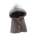 thumbnail image 3 of Gorro de invierno para mascotas, capucha para perros, gorro cálido para animales pequeños, gatitos, perros medianos a grandes M gris, 3 of 8
