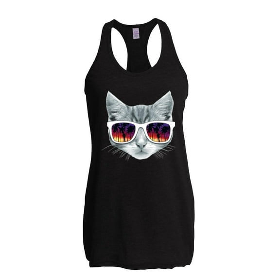 MmF - Women's Racerback Tank Top, up to Women Size 2XL - Kitty