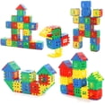 thumbnail image 2 of Bloques de construcción de piezas para niños, juguete de ladrillos para armar Casa del paraíso del bebé, ideal para regalo, 50 unidades, 2 of 4