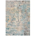 thumbnail image 3 of Safavieh Madison Collection MAD457F Modern Abstract Non-Shedding Living Room Bedroom Accent Area Rug, 4' x 6', Grey / Blue, 3 of 4