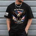 thumbnail image 2 of Patriotic Mens Shirts 250 Years American Flag USA United States of America US 4th of July T-Shirt (Black,S), 2 of 6