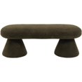 thumbnail image 3 of Meridian Furniture Banc en Tissu Teddy Faux Shearling Vert Tambour, 3 of 6