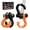 BlackOrange, variant on AMBULL D Ring Separate Shackle with Snatch Block 2 Set, 3/4" Shackles w/ Snatch Block Pulley, Heavy Duty Shackle for Towing Winch, Pulley for Off-Road Vehicle Recovery, Truck, ATV, UTV, BlackOrange