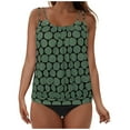 thumbnail image 3 of Gibobby Women's High Neck Tankini Tops Builtin Bra Only Tummy Control Swimsuit Tops Ruched Swim Tops Without Bottoms(M,AG), 3 of 8