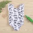 thumbnail image 2 of YunPes 2-6Y Girls Dinosaur Print One-Piece Swimsuits - UPF 50+ Sun Protection Bathing Romper for Pool Training & Beach, 2 of 4