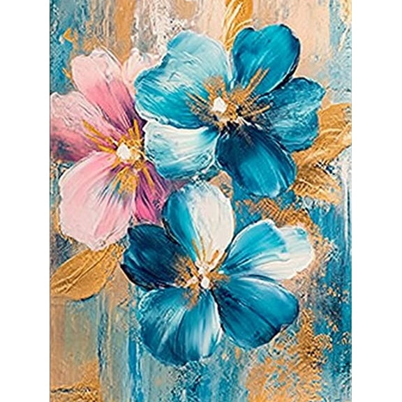 Floral Art Decorative Painting/Canvas Painting， Suitable for Decorating Living Room， Bedroom， Office， Hotel， Dining Room， Bathroom， Kitchen， Study Room， Entryway， Coffee Shop， Gallery， and Studio.