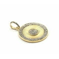 thumbnail image 2 of Pave Diamond Two Tone Pendant 925 Silver Diamond Round Pendant Birthday Gift., 2 of 2
