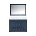 thumbnail image 3 of Dukes 48 in. W Navy Blue Double Bath Vanity, Carrara Marble Top, and 46 in. Mirror, 3 of 10