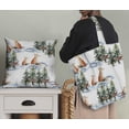 thumbnail image 5 of Soimoi White Rayon Fabric Fox & Pine Tree Print Fabric by Yard 42 Inch Wide, 5 of 5