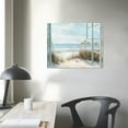 thumbnail image 4 of ARISTURING  Beach Scene Canvas Wall Art: Bedroom Large Modern Ocean Window Print Relaxing Coastal Painting Living Room Tropical Sea Landscape Picture Seascape Artwork for Home Office Decor, 4 of 6