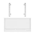 thumbnail image 4 of yuksok Desk Drawer Keyboard Tray Ergonomic Keyboard Tray Under Desk for Office Home Gray White, 4 of 9