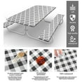 thumbnail image 4 of Picnic Table Cover Fitted with Bench Covers & Insulated Lunch Bag, Camping Essentials Waterproof Elastic Tablecloth, Fitted Tablecloths for 6 Ft Rectangle Tables and Seats for Outdoor, 72x30 In 4Pcs, 4 of 10