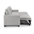 thumbnail image 5 of Tufted Sectional Chaise Sofa Sleeper with Storage in Dark Grey, 5 of 14