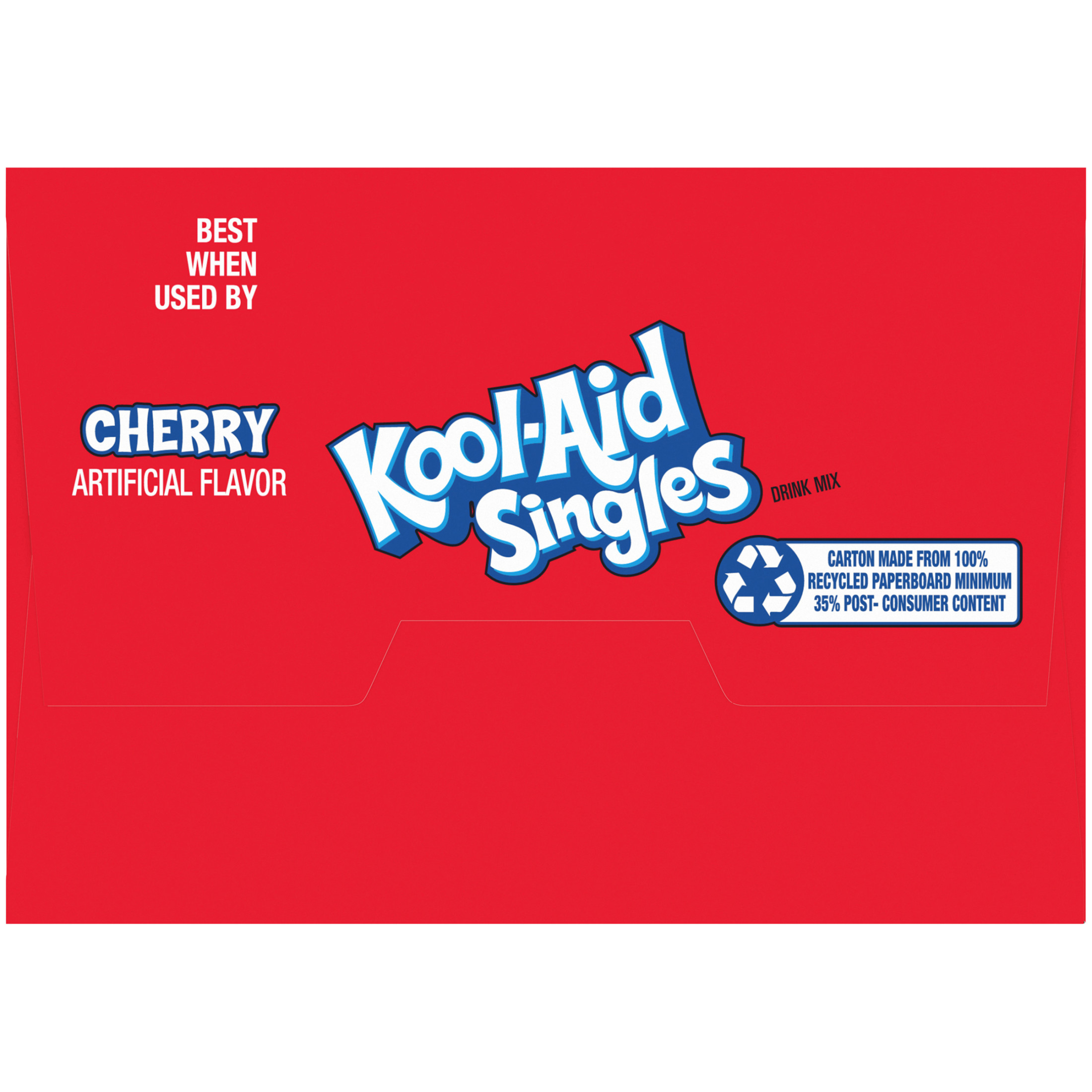 Kool-Aid Singles Sugar-Sweetened Cherry Artificially Flavored Powdered Soft Drink Mix, 12 ct On-the-Go-Packets
