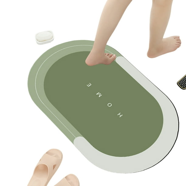 Alfombra Ducha Baño Absorbente Tierra Diatomeas Secado Rápido