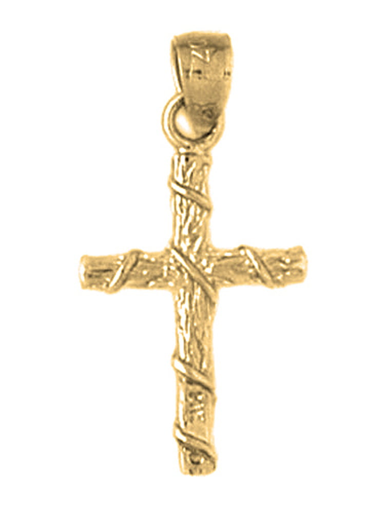 Jewels Obsession Silver Cross Necklace 14K Rose Gold-plated 925 Silver Methodist Cross Pendant with 18 Necklace 