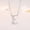 white_E, variant on Exquisite Iced Out Bling A-Z Initial Name Charm Pendant Chain Gift White Gold Plated Necklace for Women