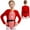 Red, variant on TiaoBug Long Sleeve Ballet Leotards for Girls Gymnastics Dancewear Christmas Elf Costume Red 10
