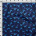 thumbnail image 4 of oneOone Cotton Cambric Dark Blue Fabric Floral Dress Material Fabric Print Fabric By The Yard 56 Inch Wide, 4 of 5