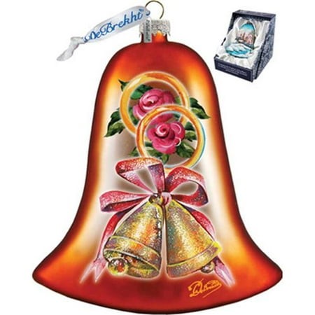 GDeBrekht 752-007 Wedding Bell Glass Ornament