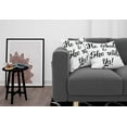 thumbnail image 3 of Ambesonne Saying Throw Pillow Cover 2 Pack, Wedding Engagement, 24", Black and White, 3 of 7