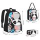 thumbnail image 2 of Balery Panda Cute Pink Hearts Mochila escolar 3 en 1 para niños: mochila resistente con lonchera térmica y estuche para lápices. Mochila escolar para niños y niñas., 2 of 7