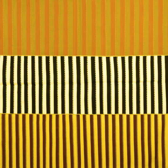 Ahgly Company Indoor Square Abstract Yellow Contemporary Area Rugs, 8' Square