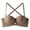 Coffee, variant on Fashion Sexy Light Surface No No Steel Ring Underwear Female Small Chest Gathered Spring And Summer Bra
