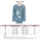 thumbnail image 3 of Blusa de manga larga para mujer, blusa de cuello redondo, manga larga, blusa informal de manga larga, estética elegante, 3 of 3