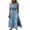 Blue, variant on Bigersell Spring Dresses for Women 2023 Women Casual Solid Sleeveless Tie Waist Denim Jacket Jean Long Dresses Plus Bodycon Dress Style 6009, Female Knee Length Dresses Blue M