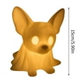 thumbnail image 4 of Light Up Halloween Ghost Dog Decorations Draped Pet Figurines Cute Glowing Resin Ghost Dog Statues for Indoor Home Decor Nightlight Party Display and Shelf Decor, 4 of 6