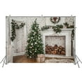 thumbnail image 2 of EREHome Polyester Fabric 5x7ft Newborn Photography Props Baby Christmas Photo Shoot Background Christmas Decoration For Home Studio Photography Backdrops, 2 of 2