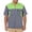 Green, variant on Mens Shirts Short Sleeve Lightweight Color Block Work Mechanic Button Down Shirt Blue L