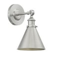 thumbnail image 2 of Glenn 1-Light Adjustable Wall Sconce in Satin Nickel, 2 of 5