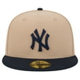 thumbnail image 2 of Men's New Era Khaki New York Yankees 59FIFTY Fitted Hat, 2 of 6