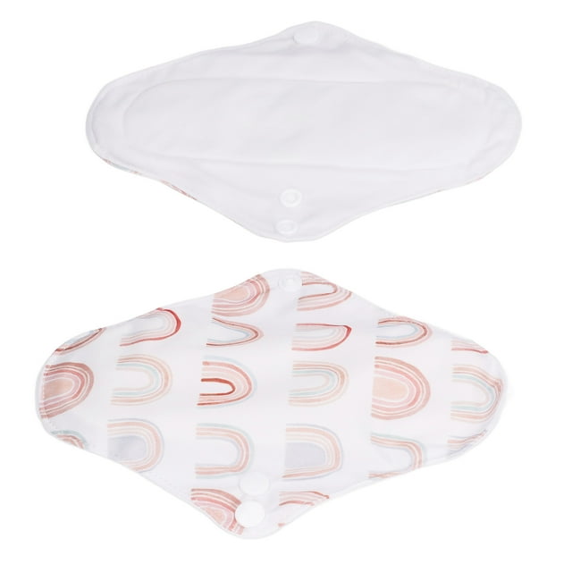Compresas sanitarias reutilizables para mujer, 5 piezas, compresas femeninas reutilizables para la menstruación, compresas sanitarias lavables, diseño a prueba de futuro
