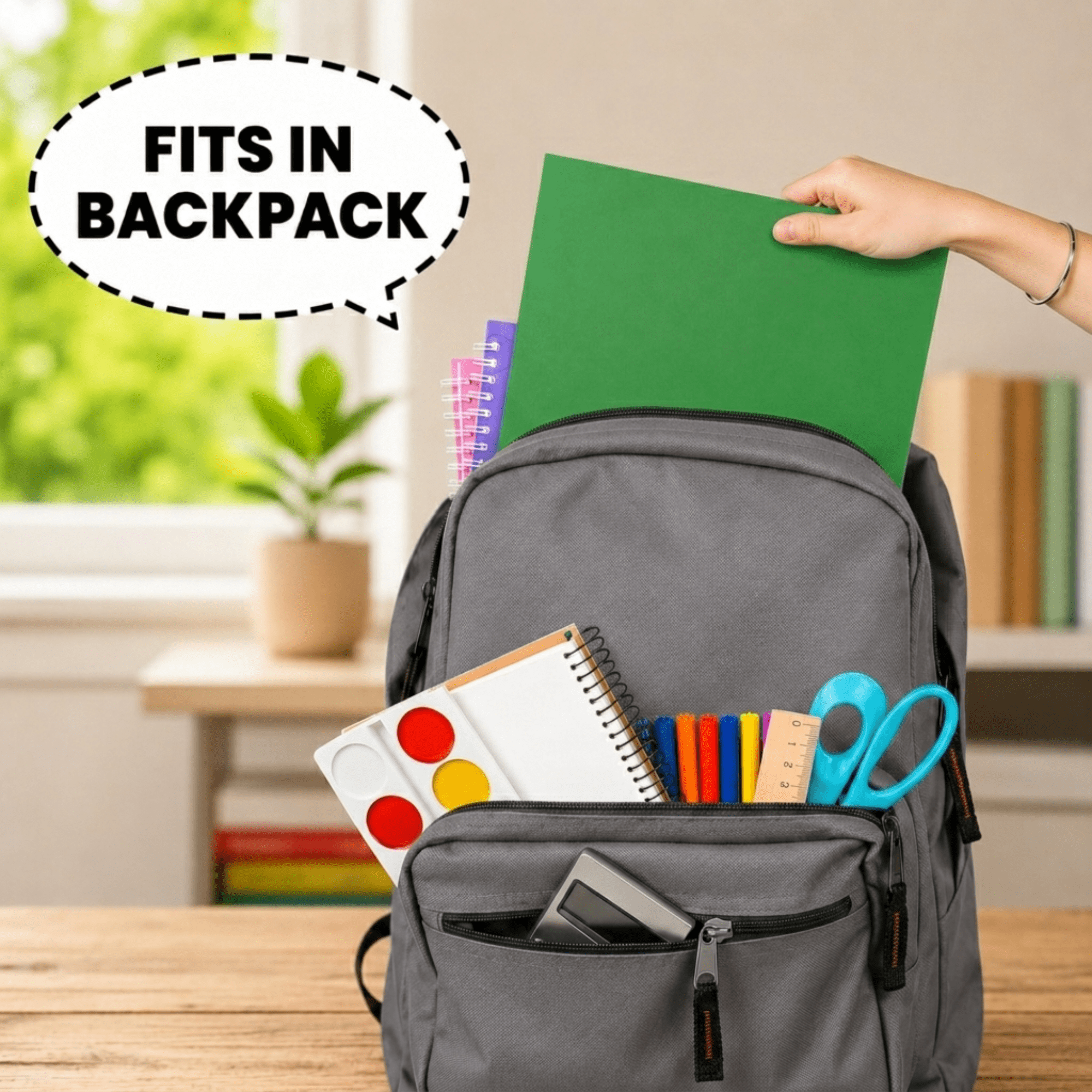 School Supply Boxes | (Green) Three Prong, Two Pocket Folders | 20 Pack | Letter Size Folders for the Classroom & Office