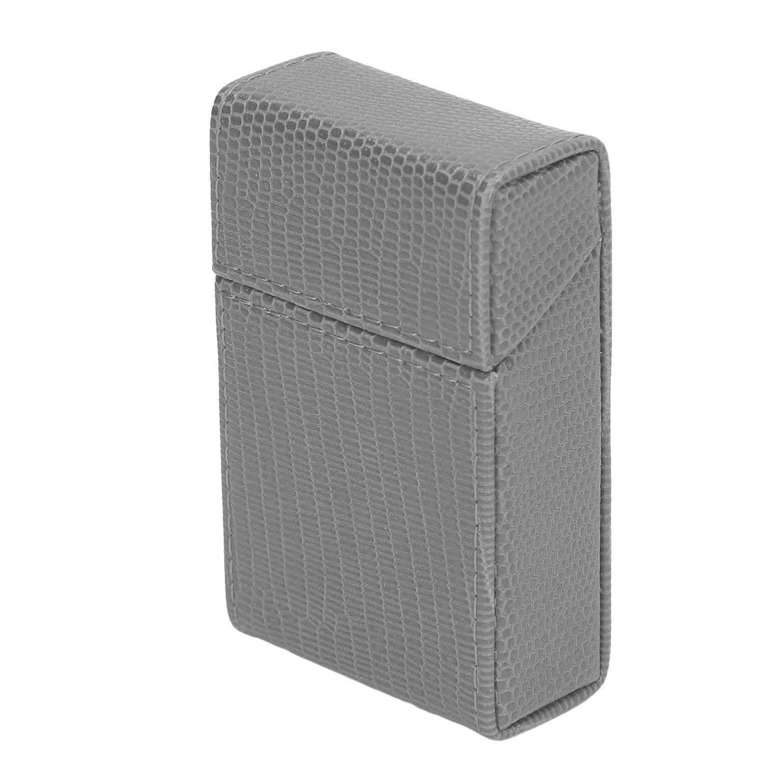Étui à Cigarettes Et Briquet En Cuir PU Et Acier - Boîte Portable Pour Homme, Rangement Jusqu'à 20 Cigarettes - 5