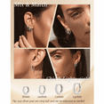 thumbnail image 7 of VEEDOFA Small Gold Hoop Earrings for Women, 14K Gold Plated Hypoallergenic Huggie Earrings Set with S925 Sterling Silver Post, Lightweight Cartilage Hoops for Sensitive Ears, 7 of 7